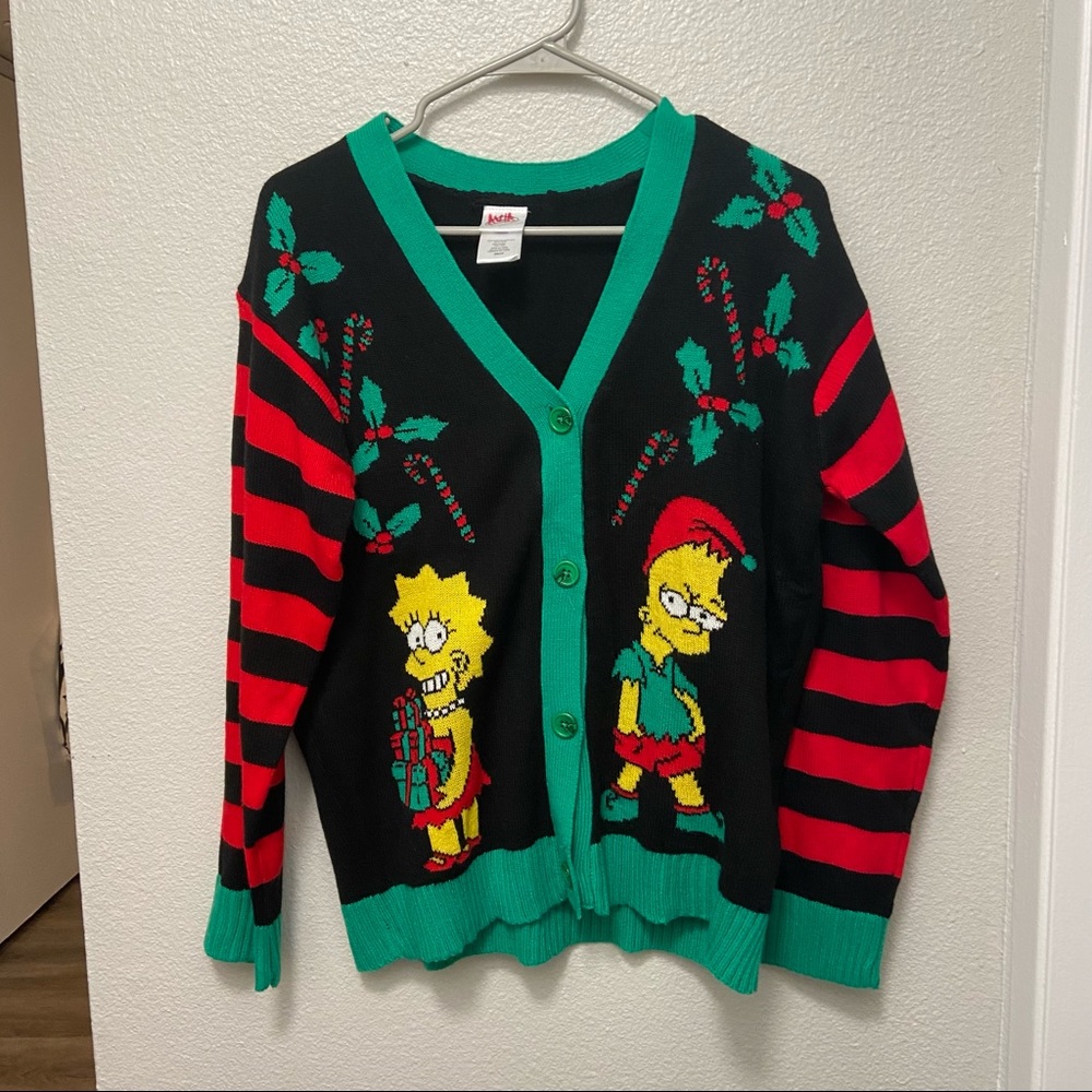 The Simpsons Holiday Cardigan